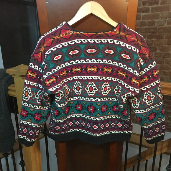 ☆☆ Vintage Peruvian-Style Cardigan ☆☆ - Picture 2 of 4